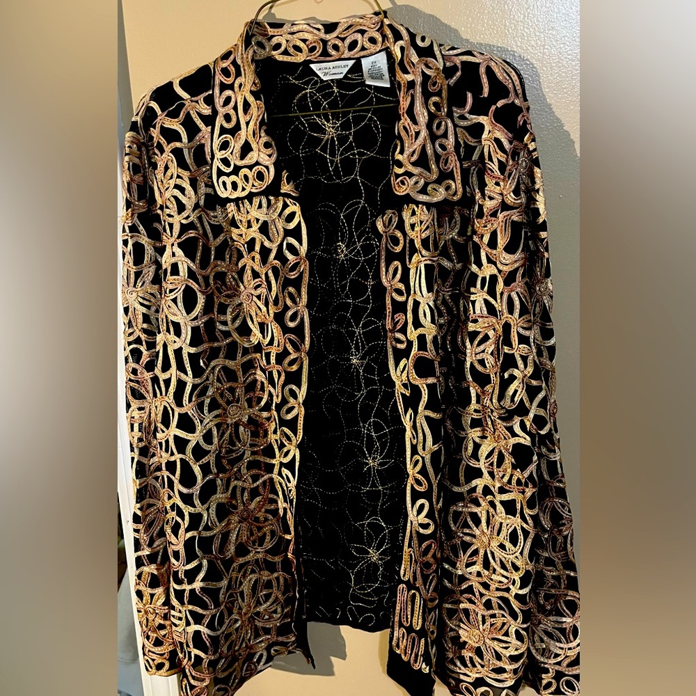 Vintage Laura Ashley zip Jacket 2xl
